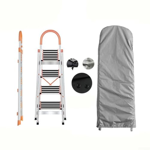 HpLive Wasserdichte, klappbare Leiterabdeckung, strapazierfähig, 210D Oxford, Staubschutz, mit verstellbarem Kordelzug, für den Außenbereich, Grau(50 * 195 * 12cm) von HpLive