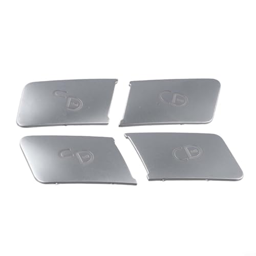 HpLive Zentralverriegelungsschalter Auto Türschloss Steuerschalter für Entriegelungsschalter Knopfabdeckung für Mercedes für Benz C E W204 W212(Silver) von HpLive