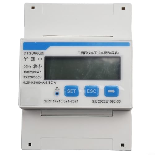 HpLive stromzähler 3 phasen,4-wire Guide Rail Type DTSU666 Electricity Energy Meter, 220/380V 5 (80) A Wechselstromzäh von HpLive