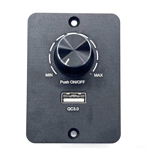 LED Dimmer Controller DC 12-24V Dimmschalter mit USB Ladeanschluss für Fahrzeug Beleuchtung Stufenlose Helligkeitsregelung von HpLive
