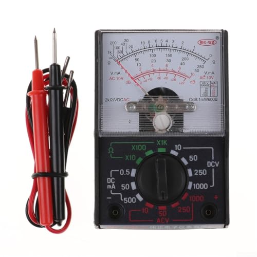 MF-110A AC/DC Analog Multimeter & 2x Test Pens 250V 1000V Voltmeter Ammeter von HpLive