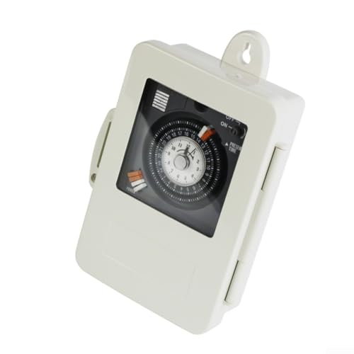 Mechanischer Zeitschalter, 30 A, 250 VA C, DIN-Schienenmontage, programmierbarer Zeitregler mit 100 Stunden Reserve für den industriellen Einsatz Mechanischer Zeitschalter, 30 A, 250 VA C, DIN-Schienenmontage, programmierbarer Zeitregler mit 100 Stunden Reserve für den industriellen Einsatz von HpLive