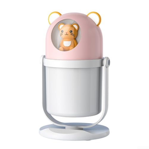 Mini Luftbefeuchter mit Aromatherapie LED-Nachtlicht USB Diffusor für Schlafzimmer Büro 300ml Raumbefeuchter(B) von HpLive