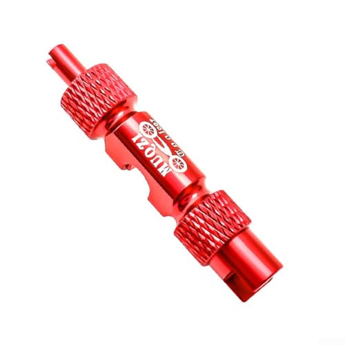 Praktisches Fahrradventilkernwerkzeug, geeignet zum einfachen Entfernen von und französischen Ventilkernen, kompaktes und leichtes Design (Rot) von HpLive