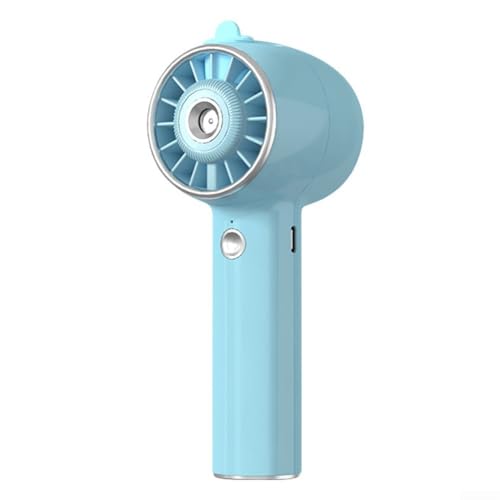 Tragbarer Mini-Handventilator mit Sprühkühlung und Hochgeschwindigkeitsmotor für Zuhause und Unterwegs 16x6cm Blau/Gold(Blue) von HpLive