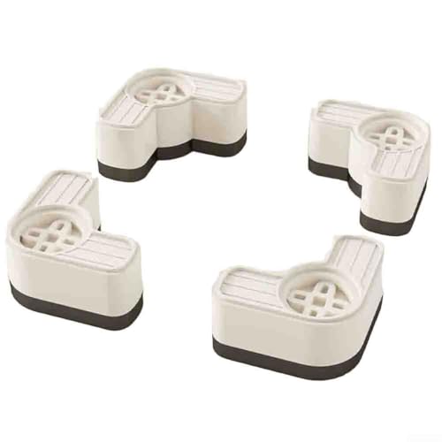 Waschmaschinen Untersetzer Nivellierung Schwingungsdämpfer Gummifüße Antivibration Unterlegscheiben für Waschmaschinen(White 1) von HpLive