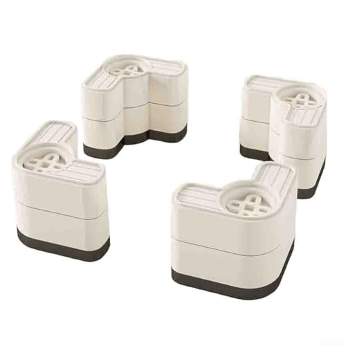 Waschmaschinen Untersetzer Nivellierung Schwingungsdämpfer Gummifüße Antivibration Unterlegscheiben für Waschmaschinen(White 2) von HpLive