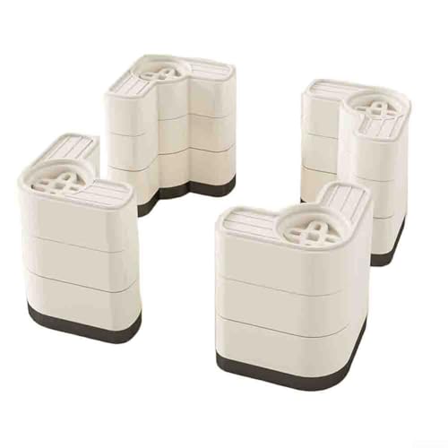 Waschmaschinen Untersetzer Nivellierung Schwingungsdämpfer Gummifüße Antivibration Unterlegscheiben für Waschmaschinen(White 3) von HpLive