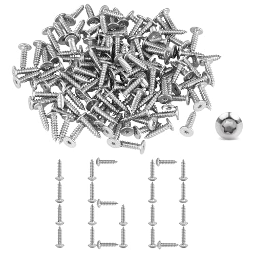 Hpamba 160 Stück M4x16mm Edelstahl Flachkopf Mit Scheibe Edelstahl Rostfrei Tellerkopf Holzschrauben Torx Edelstahl Flachkopf Mit Scheibe Torx Schrauben A2 V2a Holzschrauben Linsenkopf Vollgewinde von Hpamba