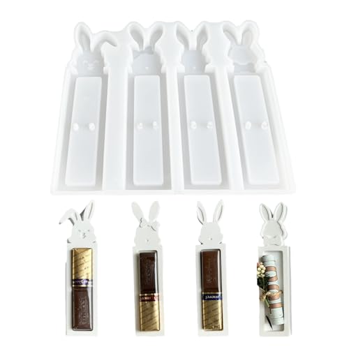 Hpamba Silikonform Ostern: 4er-Set Osterhase Silikonform Geldgeschenk für DIY Seife, Kerzen & Ostergeschenke von Hpamba