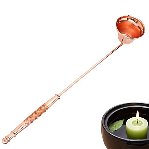 Kerze Snuffer Kerze Edelstahl Werkzeug Zubehör Kerzenlöscher mit Griff Kerzenlöscher aus Edelstahl Docht Löscher Kerze Extinguisher mit Praktischem Knick Gelenk Kerzen für Zuhause, Bankett, Roségold von Hpamba