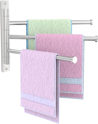 Handtuchhalter, Schwenkbar Handtuchstange 3 Armig SUS304 Edelstahl Badetuchhalter Wandmontage Küche und Garderobe Handtuchhalter, Schwenkbar Handtuchstange 3 Armig SUS304 Edelstahl Badetuchhalter Wandmontage Küche und Garderobe von Hpecen