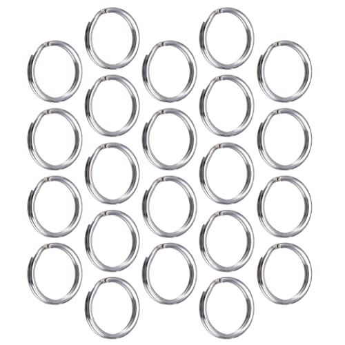 100 Pack kleiner Schlüsselring Silber verteilt runde Metall geteilte Ringe für Home Keys Organization und Handwerk machen 6 -mm -Metallring von Hperu