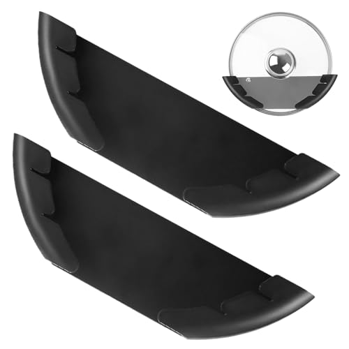 2pcs Pot Deckelhalter, Wandmontagentrockleiter Organizer Selbstkleber Pot Deckelhalter Kein Bohrtopf -Deckel Organizer für Schranktür Küche Passend 6 bis 13.5 von Hperu