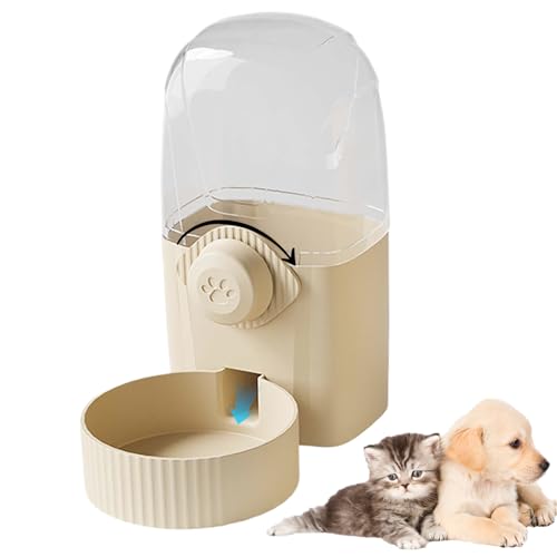 Automatischer Kaninchenfuttermittel, Haustierwasserspender 1L Hängende Frische Automatische Haustierfutterautomat Siphon Automatische Nachfüllung Abnehmbarer Kaninchenfuttermittel für Welpen, Kätzche von Hperu