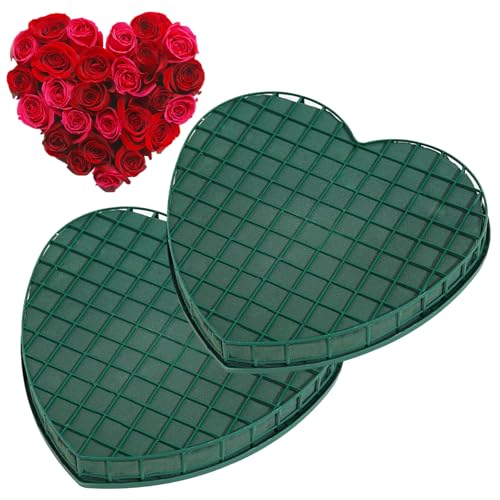 Blumenschaum, Blumenschaum 2 Stück Herzförmige Blumenschaum mit Saugnapf und dicken Boden 12.4x10.6x1.6In DIY romantische Hochzeit Auto Blumenschaum für Blumenarrangements, Blumenschaum Blumenschaum, Blumenschaum 2 Stück Herzförmige Blumenschaum mit Saugnapf und dicken Boden 12.4x10.6x1.6In DIY romantische Hochzeit Auto Blumenschaum für Blumenarrangements, Blumenschaum von Hperu