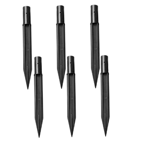 Hperu 6pcs Solar Light Stakes Pfad Pfad Leuchte Rreplacement Stakes für Solar -Plastik -Boden -Fackelspitzen für Gartenlampen 157 mm, Austausch von Hperu