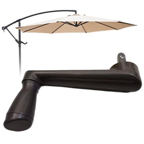 Hperu Umbrella Ersatzteile, Heavy-Duty Metall Patio Umbrella Kurbelgriff, Patio Ersatzteile, Wetterbeständige für Picnic Beach Courtyard, Braun von Hperu
