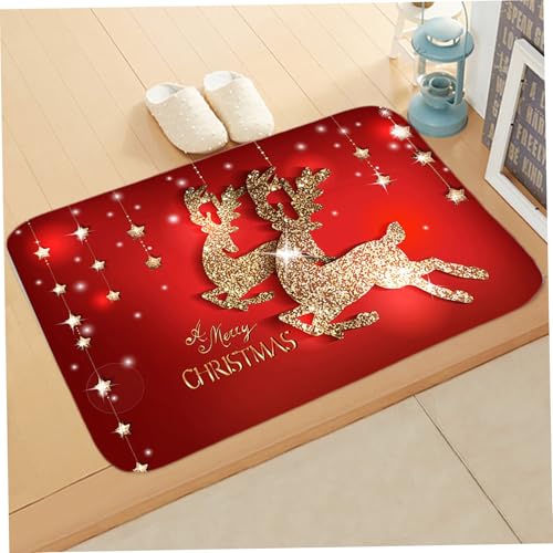 Hperu Weihnachtsteppich 16x24 Zoll, 3D -Rentier -Türmatte Nicht rutschfest Hperu Weihnachtsteppich 16x24 Zoll, 3D -Rentier -Türmatte Nicht rutschfest von Hperu