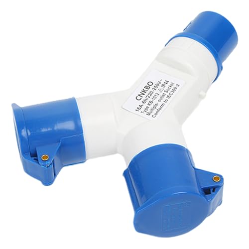 Industriestecker, wasserdichte Doppelstecker -Auslassadapter 16A, staubdichtes 2 -Wege -Splitter, für Caravans -Wohnmobile, Splitter von Hperu