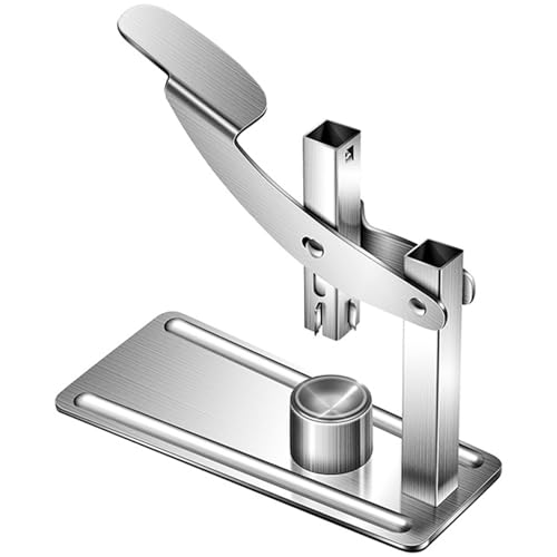 Kastanienöffner Press Typ Food Grade Ergonomischer Griff scharfe Kastanienschneider Werkzeug Edelstahl Kreuz gezackt, poliertes, nicht rutsches unterer Clip-Walnuss-Walnuss-Cracker von Hperu