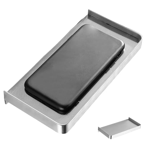 Kleines Badezimmerregal Edelstahltücher Halter Wall montiert kein Bohrung Telefonregal für Badezimmer Küchentoilette, kleine Wand von Hperu