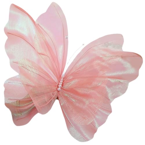 Künstliche Schmetterlinge realistisch 20 Zoll Seidenschmetterlinge für Hochzeit DIY Dekorative Schmetterlinge für Kunsthandwerk für Fotografie Schmetterling Dekorationen, Style1 Künstliche Blumen von Hperu