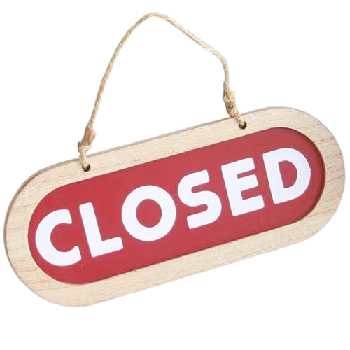 Offene geschlossene Schilder für geschäftliche doppelseitige Plaque Rustic Hanging for Store Cafe Bar Restaurant Door Business Display, Open Schild von Hperu