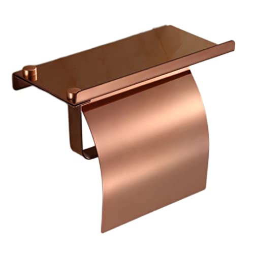 Papierhalter Toilettenrollenhalter Edelstahl Rollhalter Handy Paper Handtuchhalter Hotel Badezimmer Halt Holder Roségold Paperhandtuchhalter von Hperu