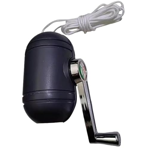 Patio Schirm Zubehör Patio Schirm Zubehör, Heavy Duty Kurbelgriff Ersatz mit 9Ft Seil, Schirmstange Ersatz für Außenschirm, Schirmstange von Hperu