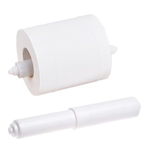 Toilettenpapierhalter Walzen Plastik Federgeladen Toilettengewebe -Rollenhalter Ersatz Spindel 2 Stcs Badezimmerzubehör von Hperu