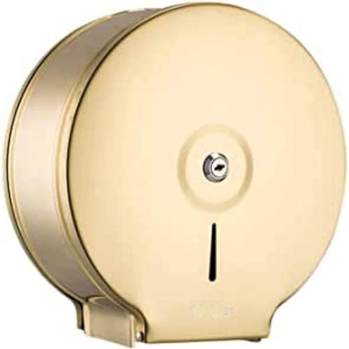 Toilettenrollenhalter, kommerzieller Toilettenpapierspender Edelstahl Wandmontage Gold Polierter Toilettenrollen -Spender Wasserdeter Toilettenpapierhalter für Home Hotel Badezimmer von Hperu