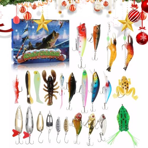Weihnachts -Countdown -Fischerei -Adventskalender 2025 24 Tage Countdown Fishing Tackle beinhaltet verschiedene Köder Weihnachtsgeschenke für Männer, Angler, Enthusiasten Weihnachts -Countdown -Fischerei -Adventskalender 2025 24 Tage Countdown Fishing Tackle beinhaltet verschiedene Köder Weihnachtsgeschenke für Männer, Angler, Enthusiasten von Hperu