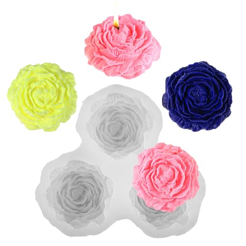 2 Stück Silikonform Blumen Kerzenform Silikon 3D Kerzenform Pfingstrose Blumen Kerzen Silikonform für die Herstellung von handgefertigten Duftkerzen Seifen Gips Harzhandwerk DIY 2 Stück Silikonform Blumen Kerzenform Silikon 3D Kerzenform Pfingstrose Blumen Kerzen Silikonform für die Herstellung von handgefertigten Duftkerzen Seifen Gips Harzhandwerk DIY von Hpmjz