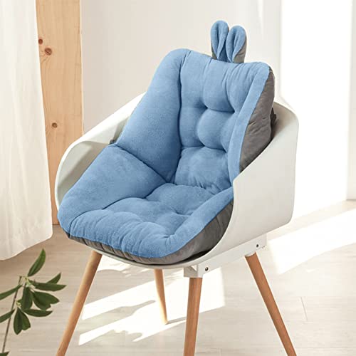 Hppbody Verdickte Sitzkissen Kaninchenohren Lazy Sofa Stuhlkissen, Orthopädisches Sitzkissen für Bürostühle Zu Hause Oder Im Auto, stützendes Rückenkissen, Erhöht Sitzkomfort (blau, 45 x 45 cm) von Hppbody