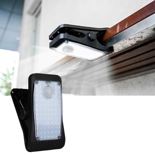 Hqynss Solarlampen für Außen mit Bewegungsmelder, 1800 mAh Solarleuchten für Außen LED Solar Lampe Outdoor Ideal für Terrasse, Veranda, Garage, Hof, Straßen, IP65 Wasserdicht,weißes Licht von Hqynss