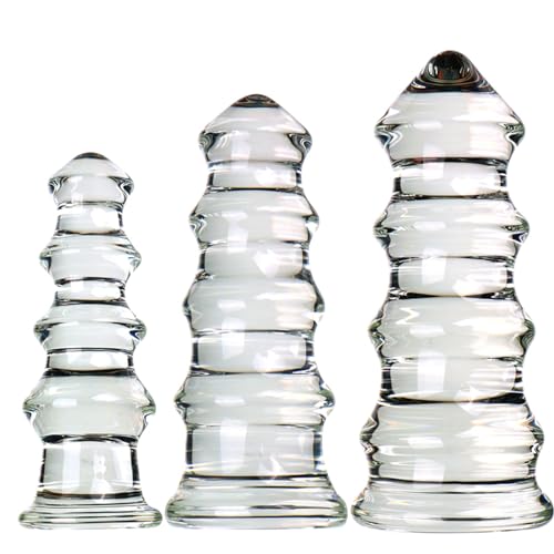 3 Größen Riesig Kristall Glas Analplug Analkugeln XXL Glasdildo Mit Multi Perlen, Klassische Dildo Anal Butt Plug Analdildo G-Punkt Stimulator Prostata Massage SM Sexspielzeug Für Frauen Männer,L 3 Größen Riesig Kristall Glas Analplug Analkugeln XXL Glasdildo Mit Multi Perlen, Klassische Dildo Anal Butt Plug Analdildo G-Punkt Stimulator Prostata Massage SM Sexspielzeug Für Frauen Männer,L von Hrekssi