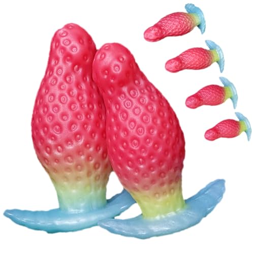 4 Größen Erdbeere Analplug Buttplug Flüssiger Silikon Großer Anal Plug Anus Dilator Analdildo Butt Plug Analkugeln Sexspielzeug Anal Trainer G-Punkt Stimulator Analspielzeug für Männer Frauen(Red,M) 4 Größen Erdbeere Analplug Buttplug Flüssiger Silikon Großer Anal Plug Anus Dilator Analdildo Butt Plug Analkugeln Sexspielzeug Anal Trainer G-Punkt Stimulator Analspielzeug für Männer Frauen(Red,M) von Hrekssi