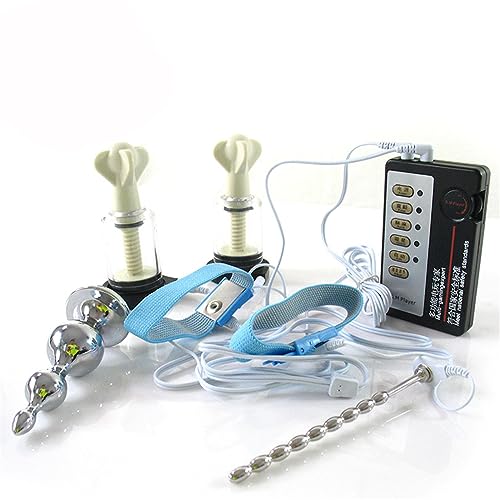 Edelstahl Elektro Shock Butt Plug Harnröhren Dilatator mit Penisring Nippelsauger Nippel Sucker Set Elektrische Stimulator Anal Dilatator Penis Plug Milchpumpe SM Erotik Extrem Sexspielzeug für Männer Edelstahl Elektro Shock Butt Plug Harnröhren Dilatator mit Penisring Nippelsauger Nippel Sucker Set Elektrische Stimulator Anal Dilatator Penis Plug Milchpumpe SM Erotik Extrem Sexspielzeug für Männer von Hrekssi