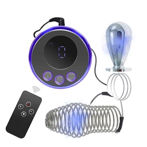 Elektrische Schock 3 Größen S/M/L Edelstahl Peniskäfig Penisring Set mit Metall Analplug, Elektrostimulation Butt Plug Analdildo Prostata Stimulator Reizstrom SM Extrem Bondage Sexspielzeug für Paare( Elektrische Schock 3 Größen S/M/L Edelstahl Peniskäfig Penisring Set mit Metall Analplug, Elektrostimulation Butt Plug Analdildo Prostata Stimulator Reizstrom SM Extrem Bondage Sexspielzeug für Paare( von Hrekssi