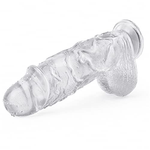 Hrekssi 26cm Riesen XXL Silikon Dildos mit Starker Saugnapf Realistischer Dildo mit Echten Venen Eichel Hoden Große Real Penis Anal Dildo Vaginal Plug Masturbatio G-Punkt Sexspielzeug für Frauen,Clear Hrekssi 26cm Riesen XXL Silikon Dildos mit Starker Saugnapf Realistischer Dildo mit Echten Venen Eichel Hoden Große Real Penis Anal Dildo Vaginal Plug Masturbatio G-Punkt Sexspielzeug für Frauen,Clear von Hrekssi