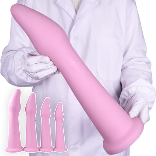 Hrekssi 40cm Rosa Riesige Dildos Analplug Extra Lang Buttplug Weiches Silikon Dildo mit Saugnapf Anal Plug Prostata Massage Analspielzeuge Anal Dilator Sex Spielzeug für die Frau Männer Paare(L) von Hrekssi