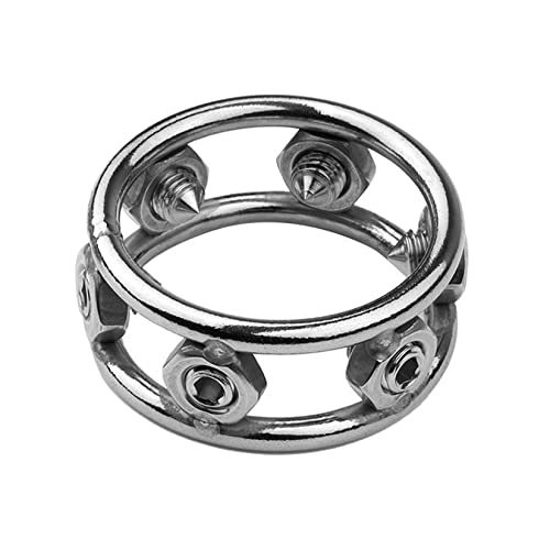Hrekssi Edelstahl Cockringe Mit Spikes Ball Torture Keuschheit Penisring Cockring Hodenquetscher Ballstretcher Extrem Erotik SM Bondage Folter Sexspielzeug für Männer,45mm Hrekssi Edelstahl Cockringe Mit Spikes Ball Torture Keuschheit Penisring Cockring Hodenquetscher Ballstretcher Extrem Erotik SM Bondage Folter Sexspielzeug für Männer,45mm von Hrekssi