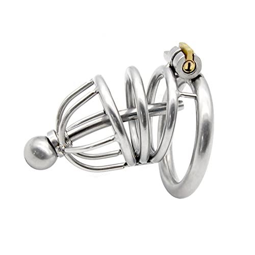 Hrekssi Edelstahl Keuschheitsgürtel Mann Peniskäfig mit Metall Dilator, Chastity Cage Keuschheitskäfig Herren mit Penis Plug Harnröhrendehner SM Bondage Cock Cage Cockringe Sexspielzeug für Männer Hrekssi Edelstahl Keuschheitsgürtel Mann Peniskäfig mit Metall Dilator, Chastity Cage Keuschheitskäfig Herren mit Penis Plug Harnröhrendehner SM Bondage Cock Cage Cockringe Sexspielzeug für Männer von Hrekssi