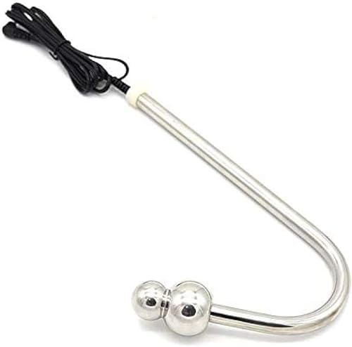 Hrekssi Elektroschock Elektrostimulation Edelstahl Plug Dilatator Haken Haken E-Stim Sex Prostata Massage Stimulator SM Sexspielzeug für Frauen Männer Paare von Hrekssi
