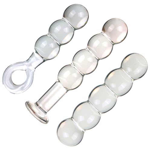 Hrekssi Große Analkugeln Glas Analplug Transparenter Buttplug Anal Stöpsel Perlen Anal Kugeln Glas Dildo Plug G-Punkt Stimulator Prostata Massager Anal Trainer Analspielzeuge Für Frauen Gay Männer,B Hrekssi Große Analkugeln Glas Analplug Transparenter Buttplug Anal Stöpsel Perlen Anal Kugeln Glas Dildo Plug G-Punkt Stimulator Prostata Massager Anal Trainer Analspielzeuge Für Frauen Gay Männer,B von Hrekssi