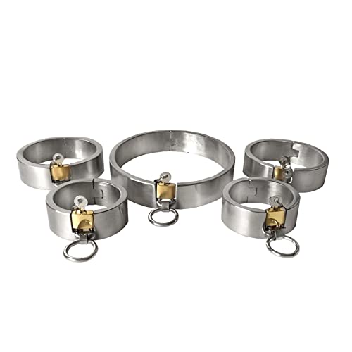Hrekssi Höhe 3 cm Schwer Metall Handschellen+Fußfesseln+Halsband Mit Eisenkette Handfesseln Fußschellen SM Fesselset Bondage Sets Hand Fuß Fessel Sklaven Sexspielzeug Für Paare Männer Frauen,Männer Hrekssi Höhe 3 cm Schwer Metall Handschellen+Fußfesseln+Halsband Mit Eisenkette Handfesseln Fußschellen SM Fesselset Bondage Sets Hand Fuß Fessel Sklaven Sexspielzeug Für Paare Männer Frauen,Männer von Hrekssi