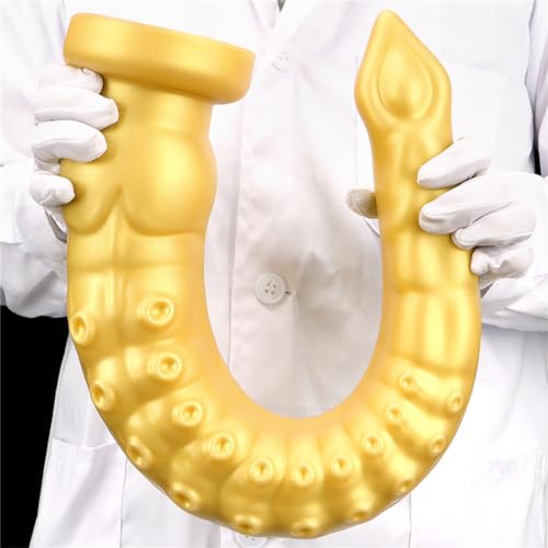 Hrekssi Super Lange Golden Tentakel Dildo mit Saugnapf Anal Plug Flüssiger Silikon Butt Plug SM Prostata Massage Anus Dilatator Vagina Masturbation Anal Expander Erotische Erwachsene Sex Spielzeug,L Hrekssi Super Lange Golden Tentakel Dildo mit Saugnapf Anal Plug Flüssiger Silikon Butt Plug SM Prostata Massage Anus Dilatator Vagina Masturbation Anal Expander Erotische Erwachsene Sex Spielzeug,L von Hrekssi