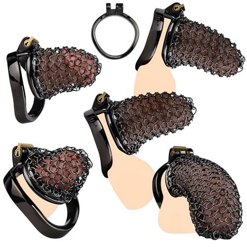 Metallnetz Peniskäfig Für Männer Mesh Peniskäfig Bondage Penis mit 5 Größen Edelstahl Keuschheitskäfig Mann SM Metall Keuschheitsgürtel Extrem Erotik Keuschheits Chastity Cage Sexspielzeug(55mm,XL) Metallnetz Peniskäfig Für Männer Mesh Peniskäfig Bondage Penis mit 5 Größen Edelstahl Keuschheitskäfig Mann SM Metall Keuschheitsgürtel Extrem Erotik Keuschheits Chastity Cage Sexspielzeug(55mm,XL) von Hrekssi
