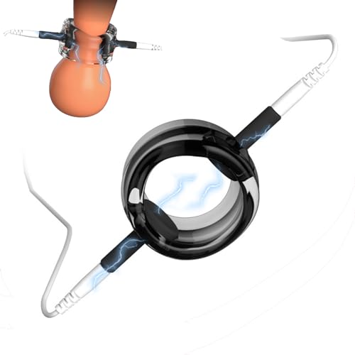 Sexuelle Elektrostimulation Penisring Hodenring Zubehör, Elektroschock Hodensack Ringe Weiches Silikon Cockringe Penis Ring Reizstrom BDSM Bondage Sexspielzeug für Männer,Black Sexuelle Elektrostimulation Penisring Hodenring Zubehör, Elektroschock Hodensack Ringe Weiches Silikon Cockringe Penis Ring Reizstrom BDSM Bondage Sexspielzeug für Männer,Black von Hrekssi